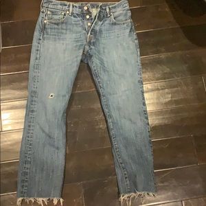 levi’s straight jean with slight flare